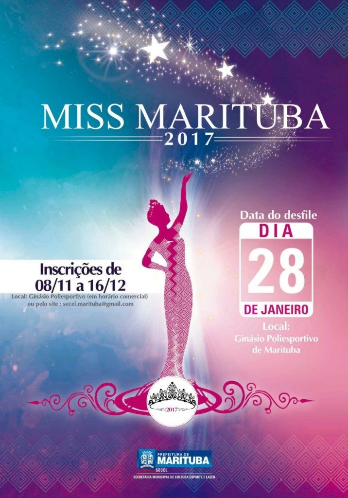 Aberto período de inscrição ao Miss Marituba 2017