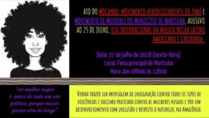 Ato do Mocambo-Movimento Afrodescendente do Pará e Movimento de Mulheres do Município de Marituba