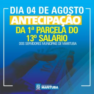 Atenção Servidores Municipais de Marituba (1ª Parcela do 13º Salário)