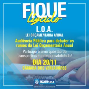 LOA será tema de Audiência Pública