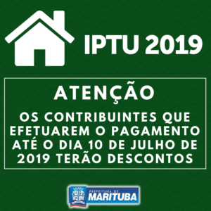 IPTU e TFE 2019
