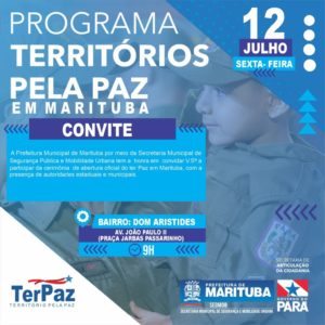 Programa Territórios Pela Paz (TerPaz) chega em Marituba nesta sexta-feira (12)