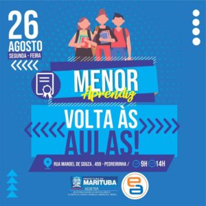 Volta às aulas do Curso de Menor Aprendiz para o primeiro emprego