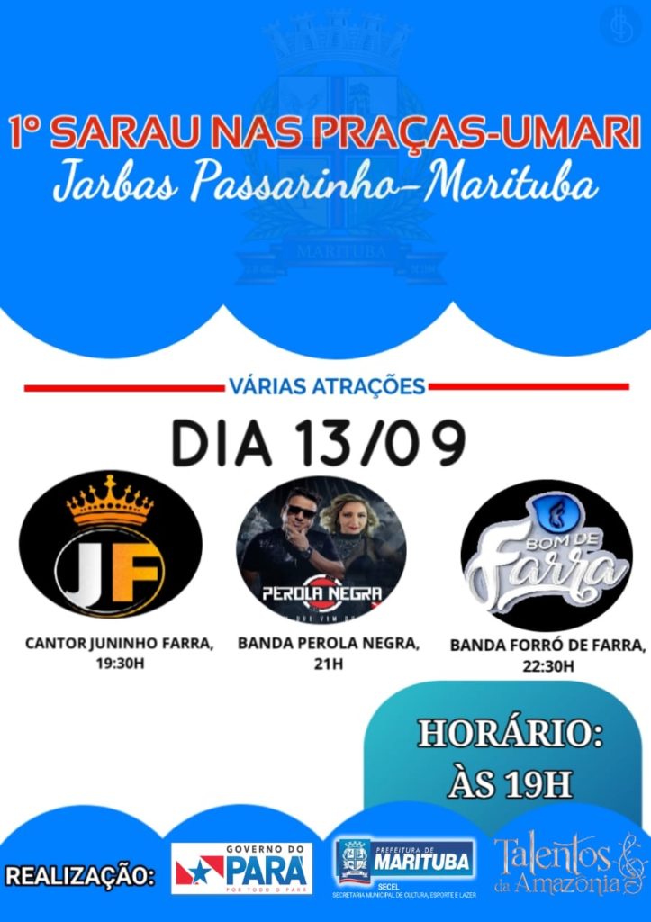 Participe do I Sarau nas Praças Umari