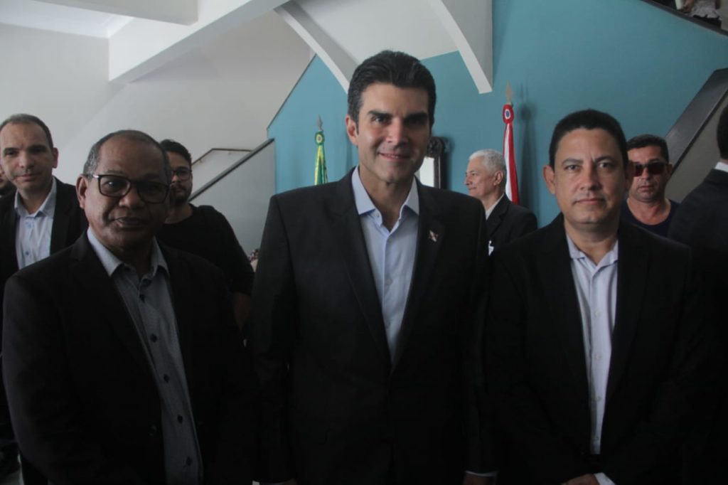 Autoridades municipais de Marituba participam do ato de assinatura do acordo entre Governo do Pará e Vale para fortalecer ações de segurança no Estado