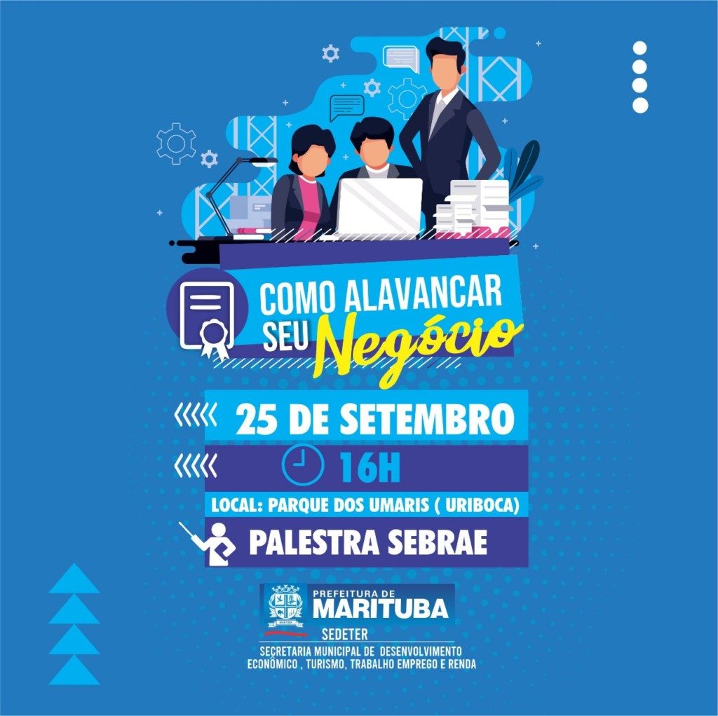 Prefeitura de Marituba e Sebrae promoverão palestra para empreendedores do bairro Uriboca