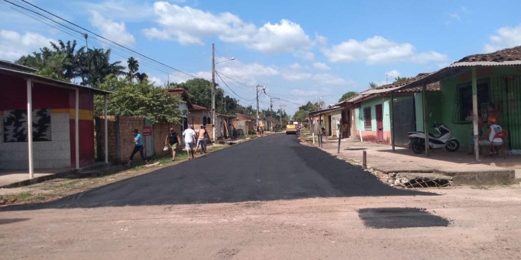 Rua São Cristovão recebe pavimentação asfáltica