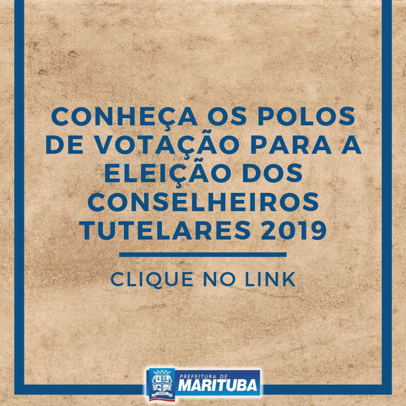 Conheça os Polos de Votação para a eleição dos Conselheiros Tutelares