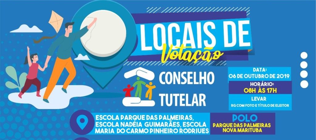 Conheça os polos de votação para a eleição dos Conselheiros Tutelares
