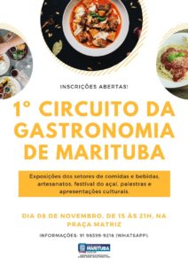 Inscrições para o I Circuito da Gastronomia de Marituba