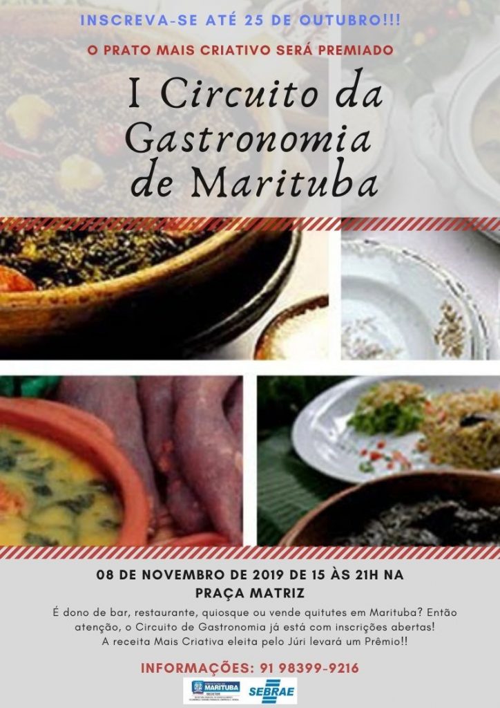 Inscreva-se para o I Circuito de Gastronomia de Marituba