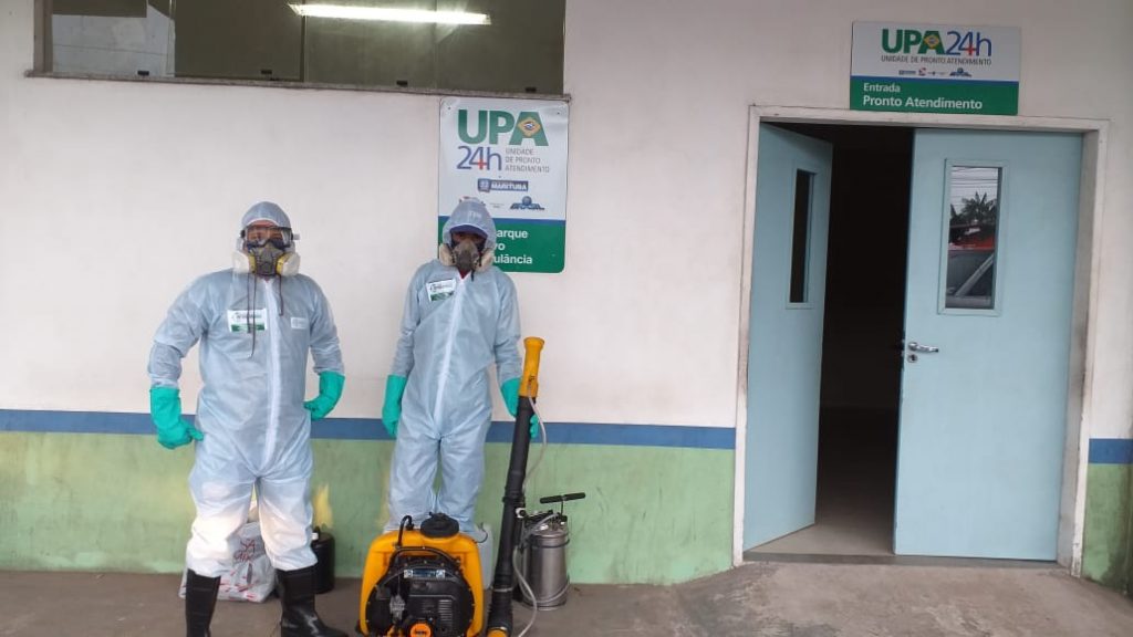 Unidades de saúde de Marituba recebem ação de desinfecção