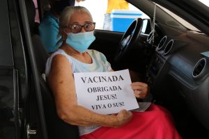Prefeitura de Marituba vacina mais de 500 pessoas na modalidade drive-thru, neste sábado (27)