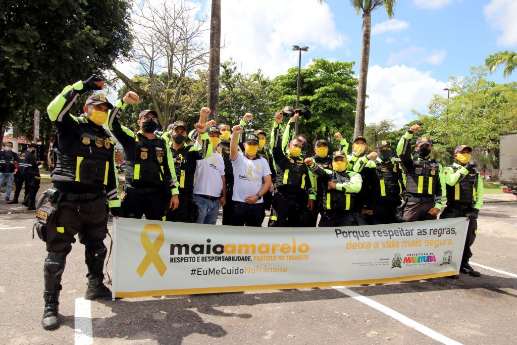 Campanha “Maio Amarelo” encerra com blitz educativa na Praça Matriz de Marituba