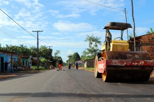 Obras de infraestrutura na avenida Deputado João batista, no bairro Almir Gabriel, seguem em ritmo acelerado