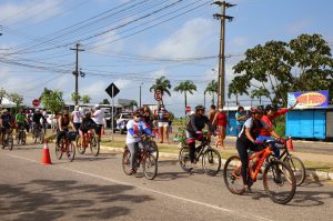 Boulevard das Águas se transformou em centro de ciclismo no “Pedala, Marituba”, neste sábado