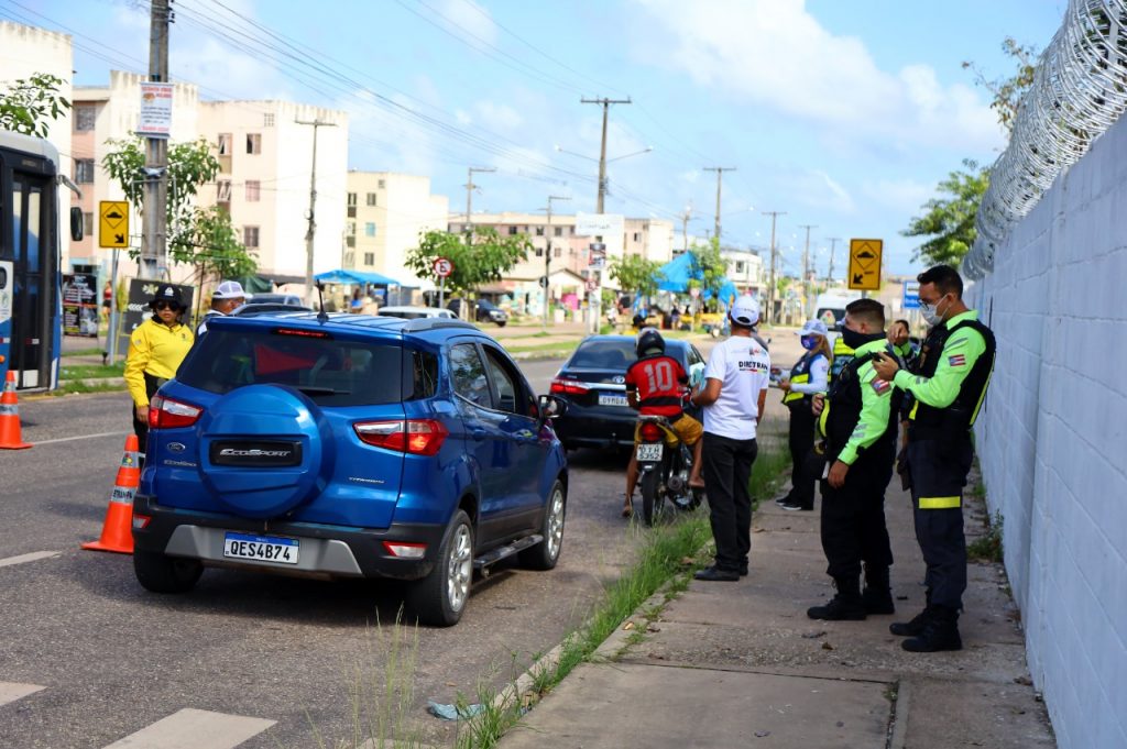 Detran e Diretran realizaram blitz educativa em Marituba