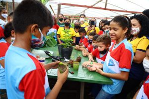 Alunos de Marituba participam de aula sobre Educação Ambiental
