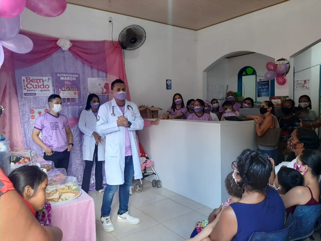 Sesau de Marituba realiza ação alusiva ao Março Lilás