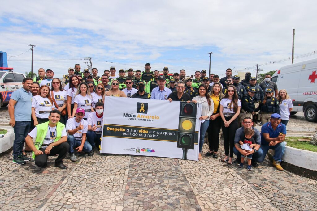 Maio Amarelo: Marituba realiza ação de trânsito educativa com o tema “Juntos Salvamos Vidas”