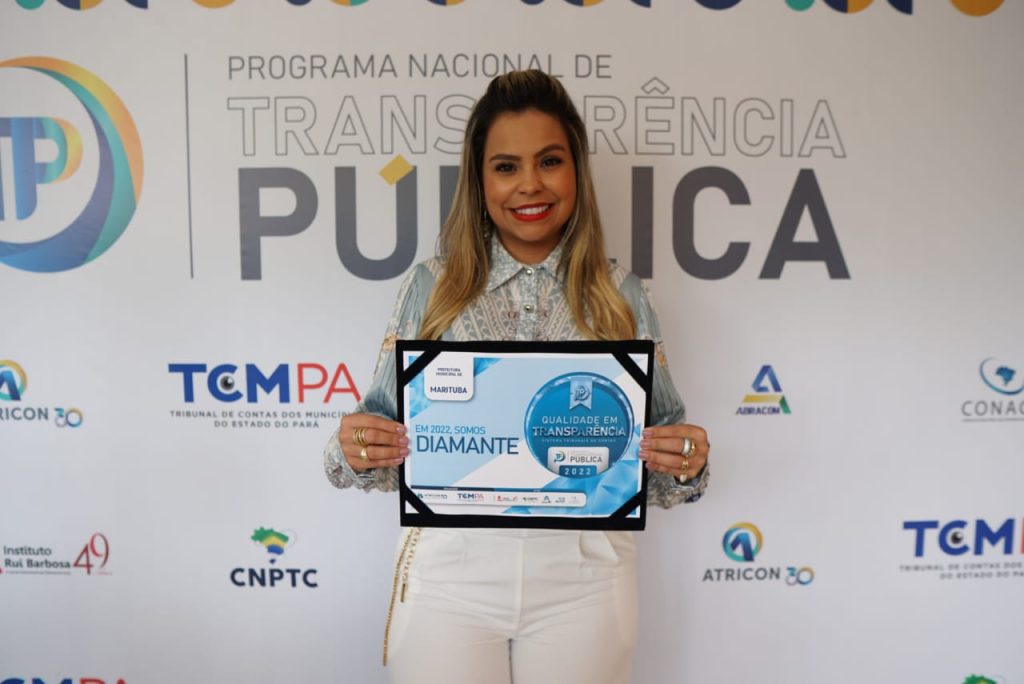 Prefeitura de Marituba recebe certificação Diamante no Programa Nacional de Transparência Pública