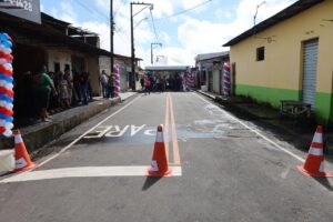 Prefeitura entrega dez ruas pavimentadas no conjunto Nova Marituba