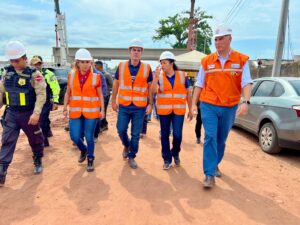 Governador Helder Barbalho e Prefeita Patrícia Alencar visitam obras de viaduto