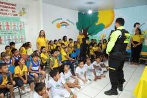 Educação no Trânsito: Crianças de Marituba aprendem sobre segurança viária