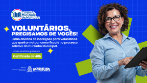 Marituba está com inscrições abertas para fiscais voluntários no processo seletivo do Cursinho Municipal